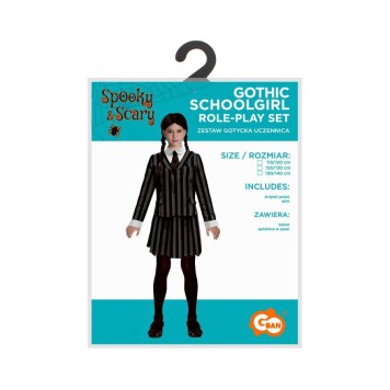 Halloween Gothic schoolgirl, Schoolgirl costume 120/130 cm