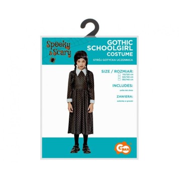 Halloween Gothic schoolgirl, Schoolgirl costume 130/140 cm