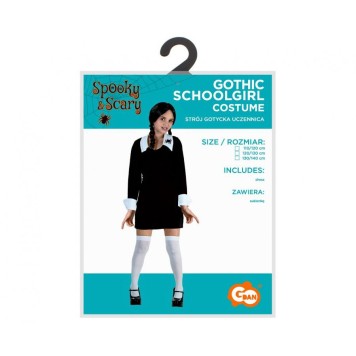Halloween Gothic schoolgirl, Schoolgirl costume 120/130 cm