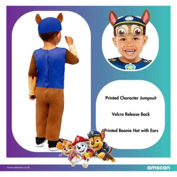Paw Patrol Chase Costume 18-24 months