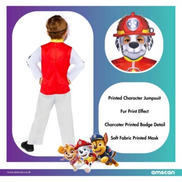 Paw Patrol Marshall costume 4-6 years