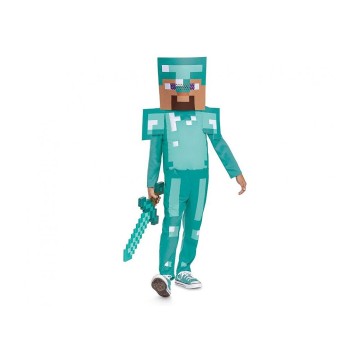 Minecraft Steve Diamond costume 4-6 years