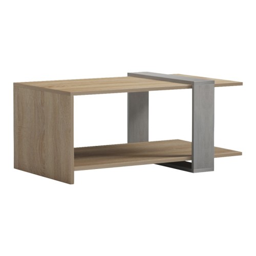 Coffee table Masasi pakoworld in sonoma-grey cement color 80x50x35cm