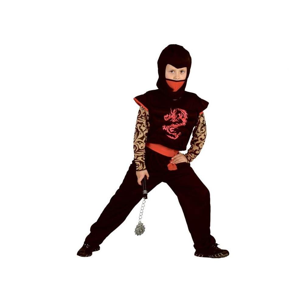 Ninja Red Dragon Ninja Costume 120/130 cm