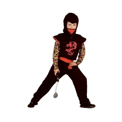 Ninja Red Dragon Ninja Costume 130/140 cm
