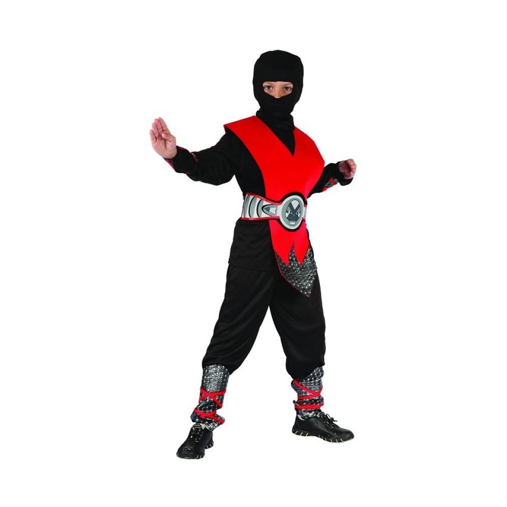 Ninja Red Ninja costume 130/140 cm