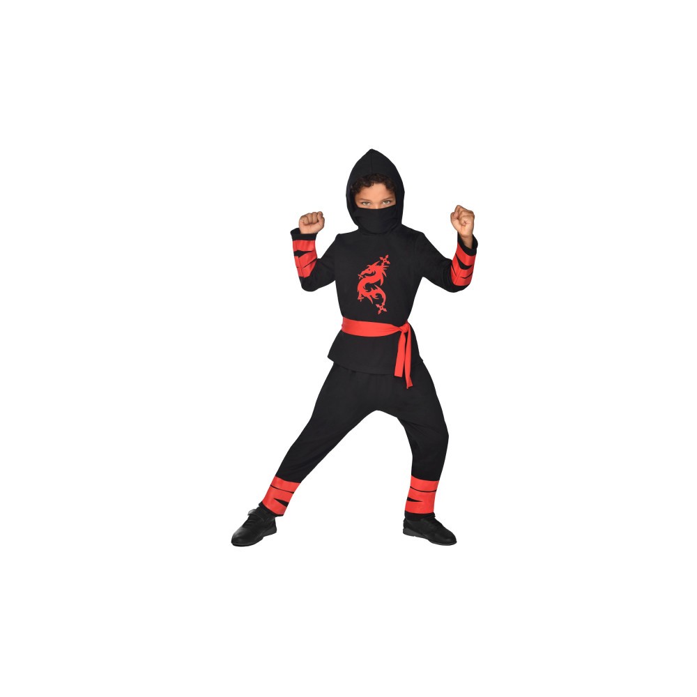 Ninja Warrior Black Costume 3-4 years