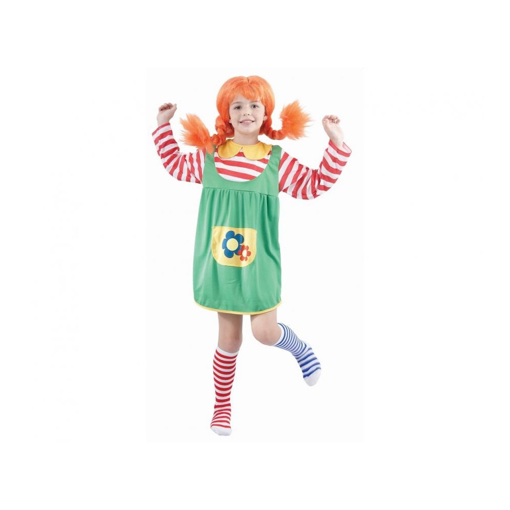 Halloween Pippi costume 110/120 cm