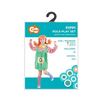 Halloween Pippi costume 110/120 cm