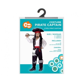 Pirate Pirate Captain, Costume 120/130 cm