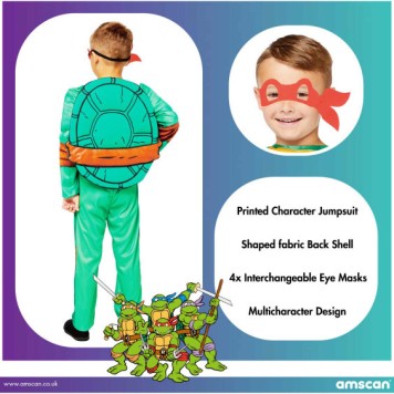 Teenage Mutant Ninja Turtles costume 3-4 years