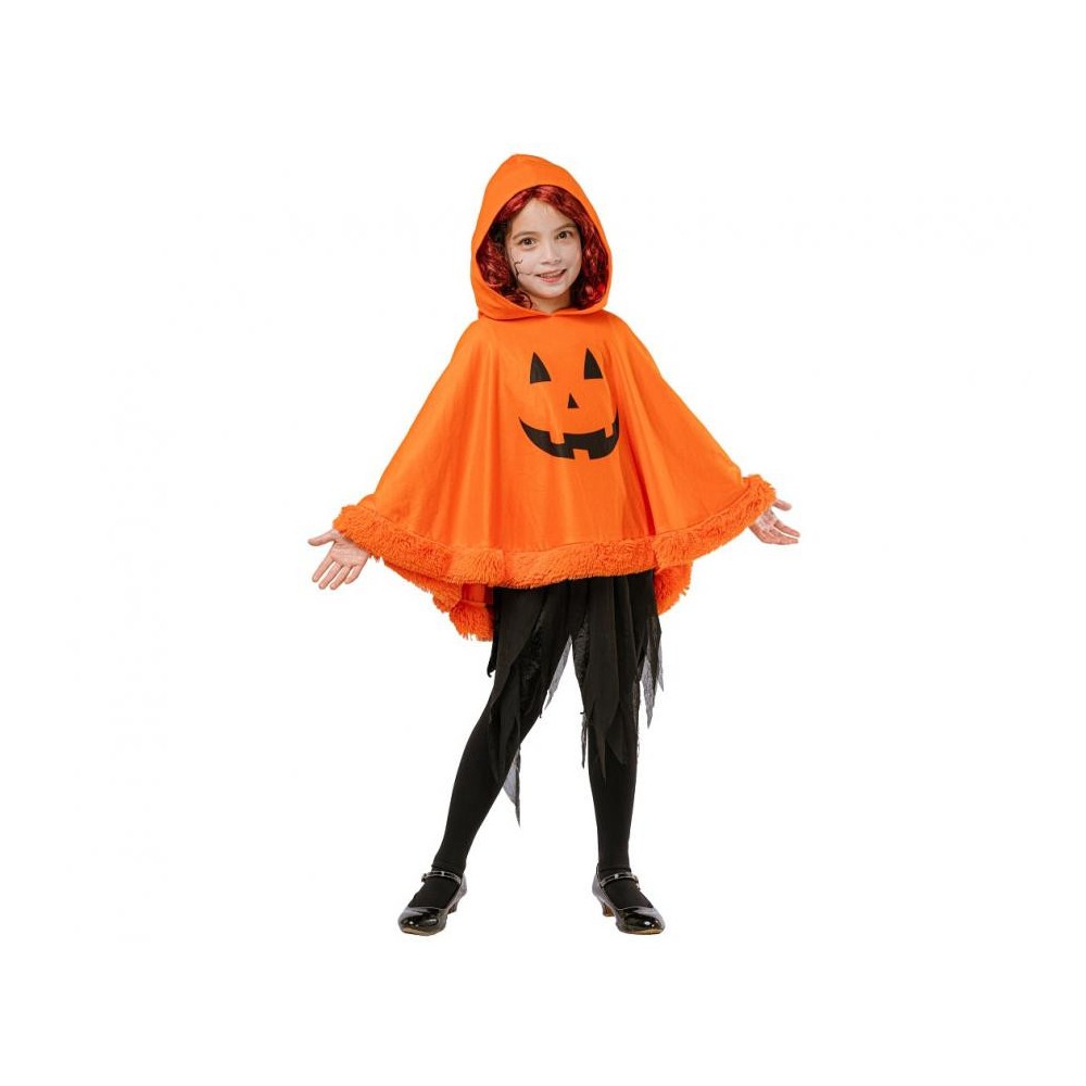 Halloween Smile Pumpkin poncho, costume accessory