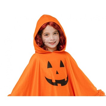 Halloween Smile Pumpkin poncho, costume accessory