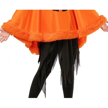 Halloween Smile Pumpkin poncho, costume accessory