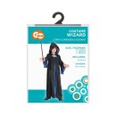Halloween Blue Wizard Costume 110/120 cm