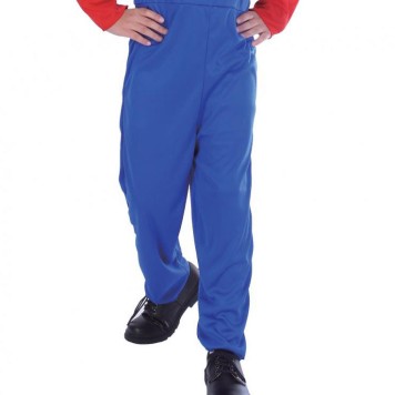 Halloween Blue Plumber costume 130/140 cm