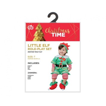Christmas Little Elf Green Goblin Costume 92/104 cm