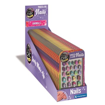 Crazy Chic Animals Clementoni artificial nails set
