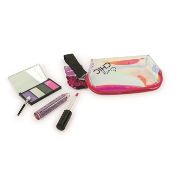 Crazy Chic Beauty makeup set in holographic bag Clementoni