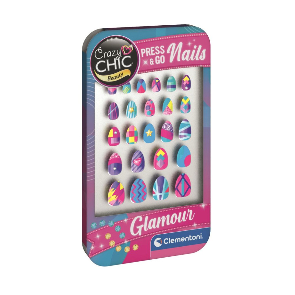 Crazy Chic Glamour Clementoni artificial nails set