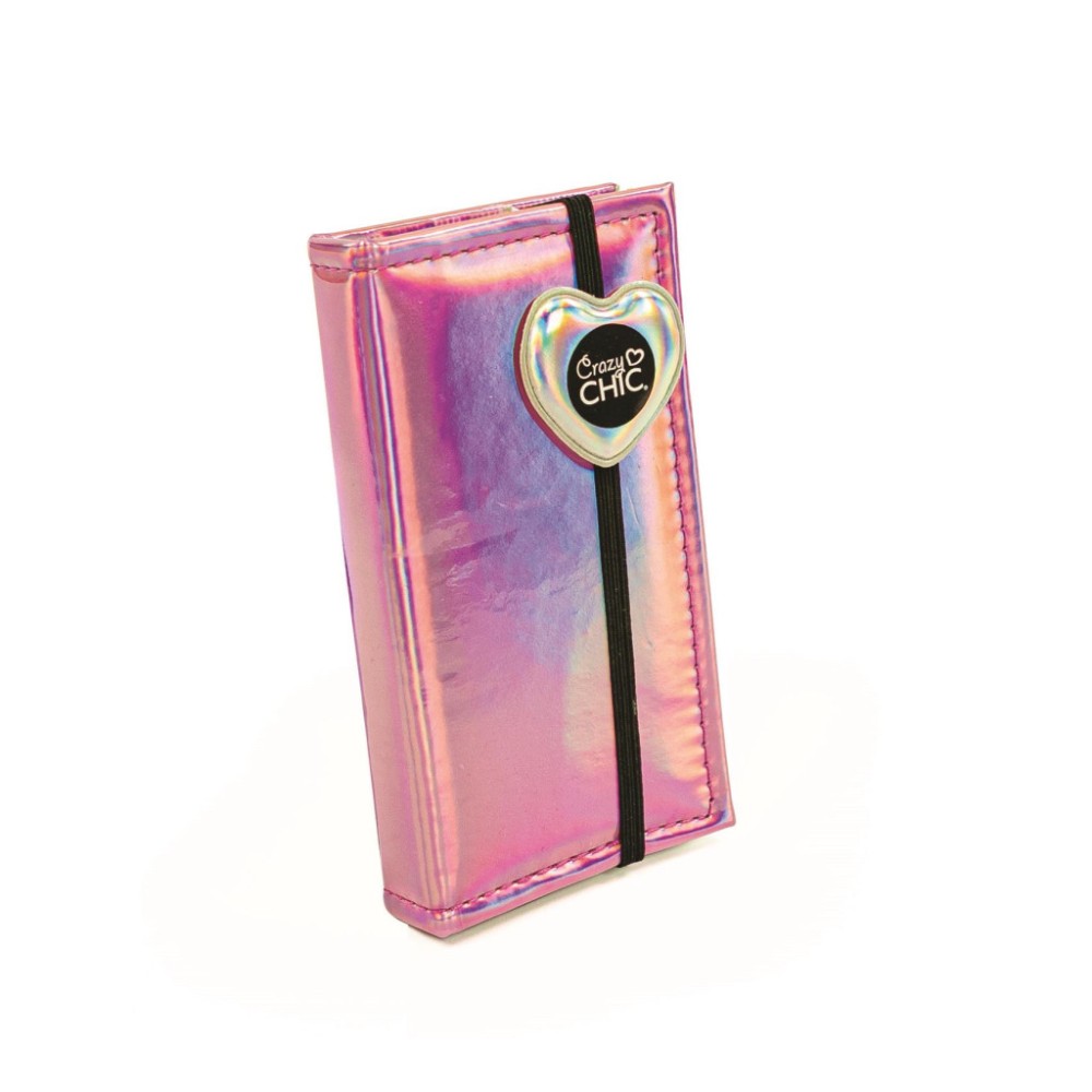 Crazy Chic Holo Purple wallet-shaped makeup set Clementoni
