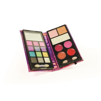 Crazy Chic Holo Purple wallet-shaped makeup set Clementoni