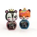 Crazy Chic Lovely Tigers glitter nail polish set Clementoni