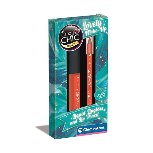 Crazy Chic Peach lip gloss and lip liner Clementoni