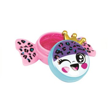 Crazy Chic Pink Pattern candy-shaped lip gloss Clementoni