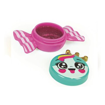 Crazy Chic Pink Stripe candy-shaped lip gloss Clementoni