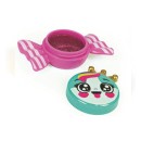 Crazy Chic Pink Stripe candy-shaped lip gloss Clementoni