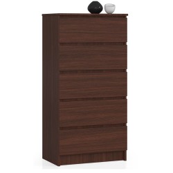 KOMODA K 60 cm 5 SZUFLAD WENGE