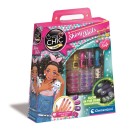 Crazy Chic Shiny Glow in the Dark Nail Polish and Nail Art Kit Clementoni