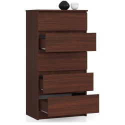 KOMODA K 60 cm 5 SZUFLAD WENGE