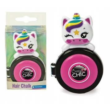 Crazy Chic Unicorn pink hair coloring chalk Clementoni