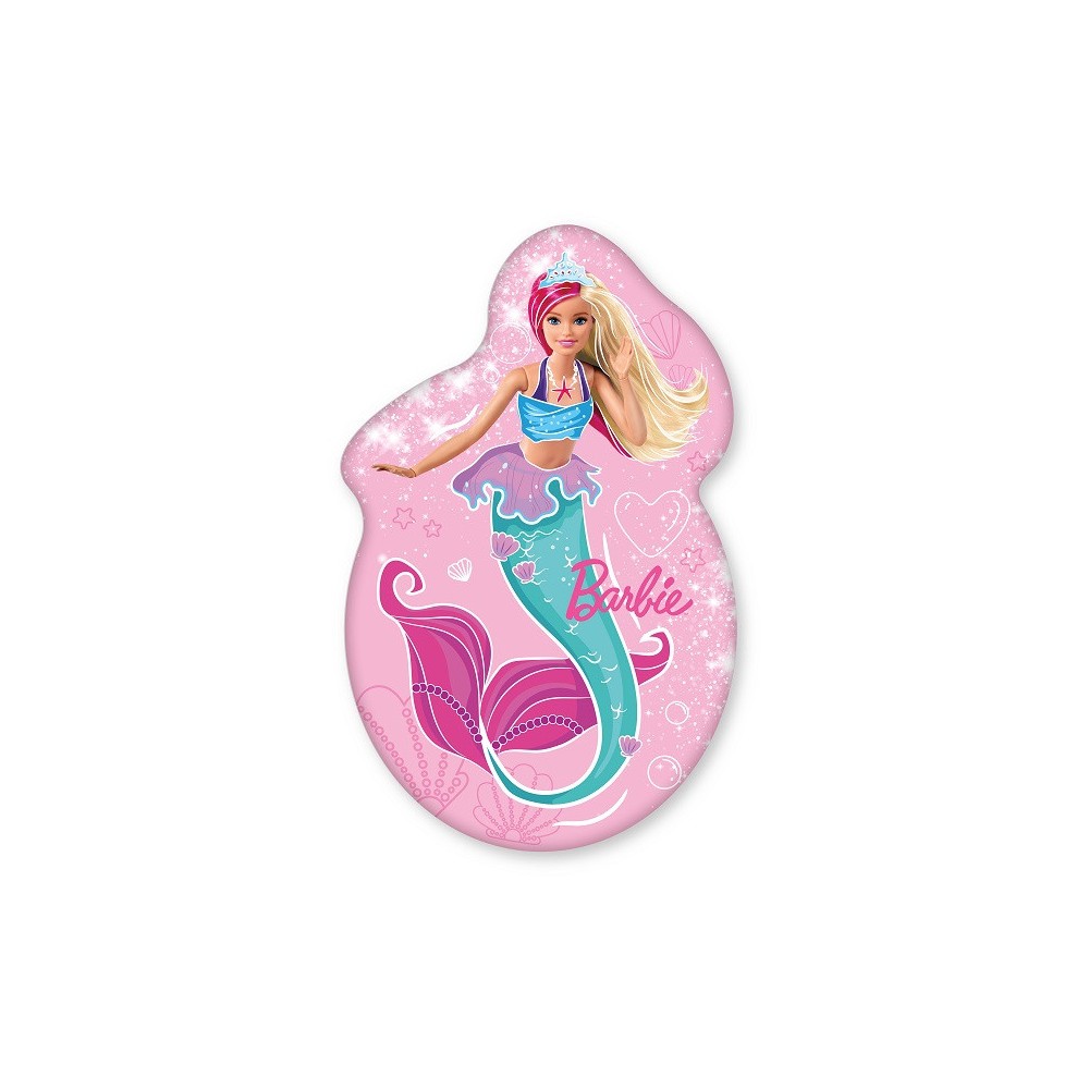 Barbie Mermaid Glitter shape pillow, decorative pillow 30x46 cm
