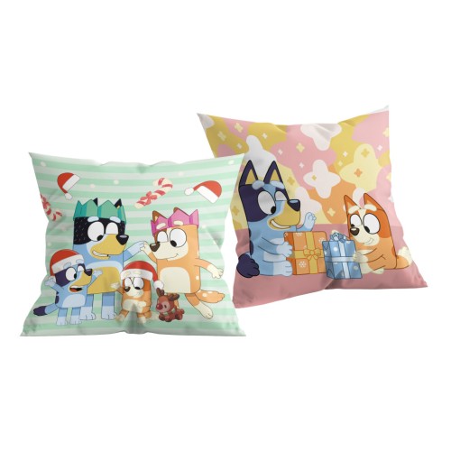 Bluey Winter Christmas decorative pillow 40x40 cm