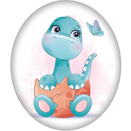 Dinosaur Egg decorative pillow 37x34 cm Velour