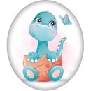 Dinosaur Egg decorative pillow 37x34 cm Velour