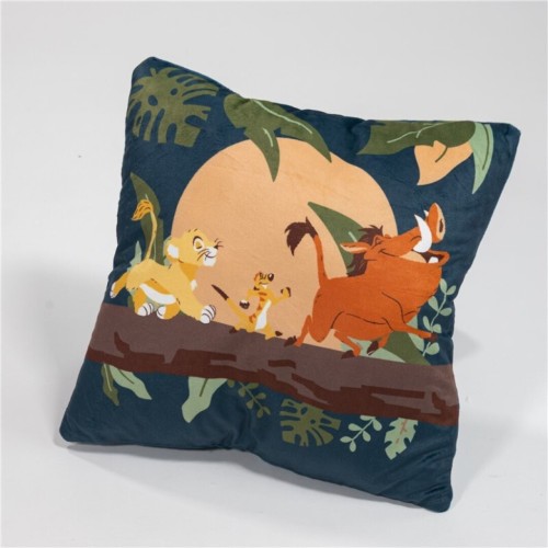 Disney The Lion King Hakuna Matata pillow, decorative pillow with removable cover 35x35 cm Velour