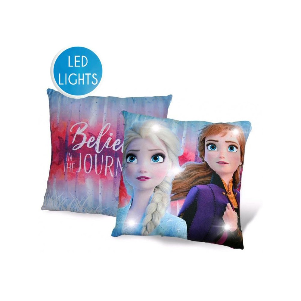 Disney Frozen LED Light Pillow, Decorative Pillow 40x40 cm