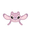 Disney Lilo and Stitch Angel Pink 3D decorative pillow 35 cm