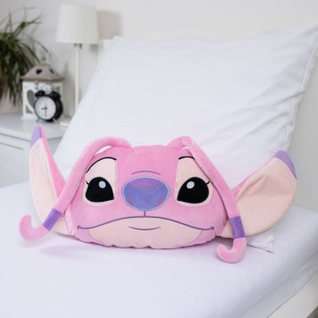 Disney Lilo and Stitch Angel Pink 3D decorative pillow 35 cm