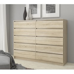 KOMODA K140 10SZ CLP PK DĄB SONOMA