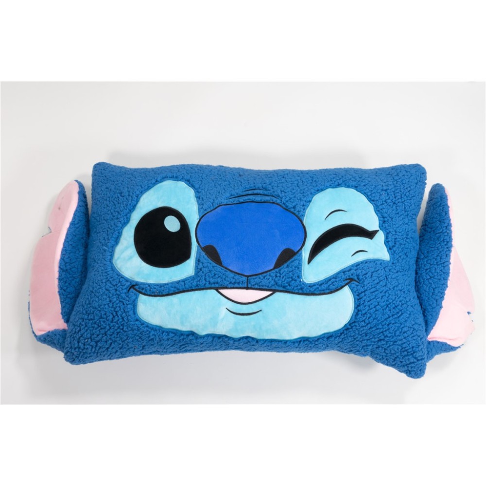 Disney Lilo and Stitch Wink shaped cushion, decorative pillow Sherpa