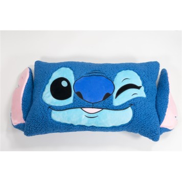 Disney Lilo and Stitch Wink shaped cushion, decorative pillow Sherpa