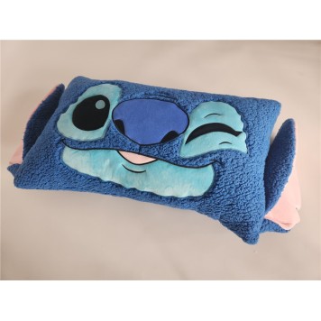 Disney Lilo and Stitch Wink shaped cushion, decorative pillow Sherpa