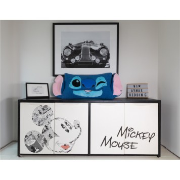 Disney Lilo and Stitch Wink shaped cushion, decorative pillow Sherpa