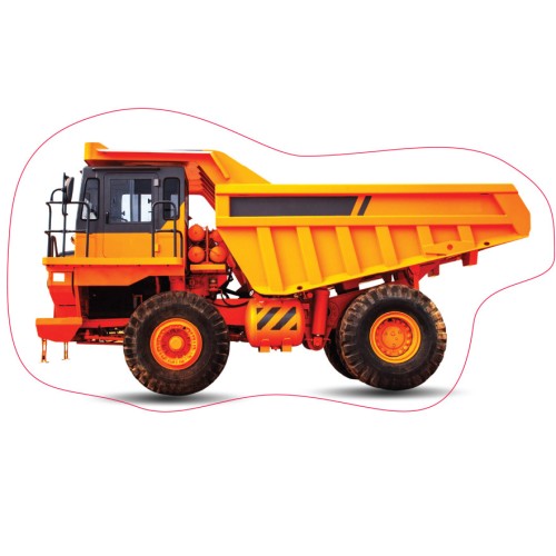 Construction decorative pillow 49*30 cm