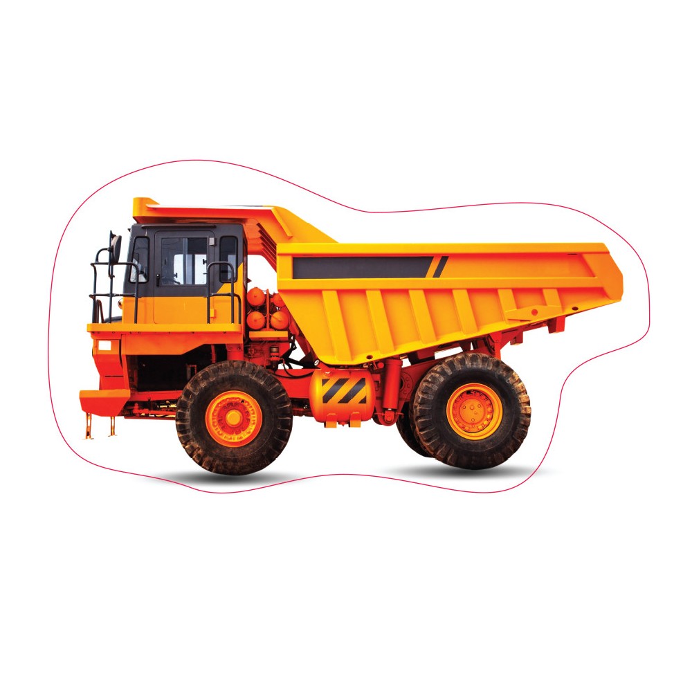 Construction decorative pillow 49*30 cm